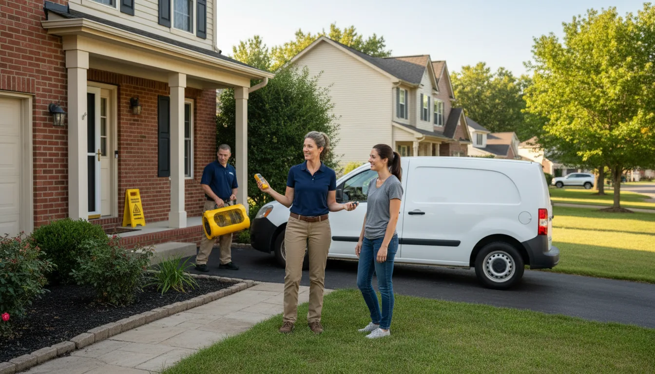 Residential water damage restoration in Ankeny, IA
